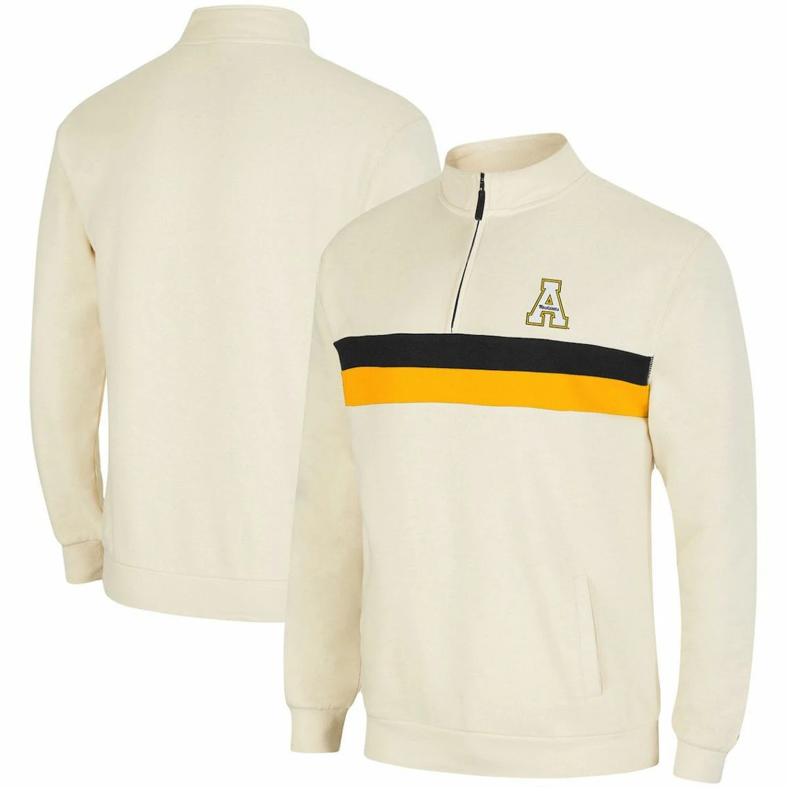 Colosseum Men's Cream Appalachian State Mountaineers Activities Quarter-Zip Jacket 3 Colosseum Men's Cream Appalachian State Mountaineers Activities Quarter-Zip Jacket