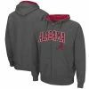 Colosseum Men's Charcoal Alabama Crimson Tide Arch & Logo 3.0 Full-Zip Hoodie -Nike Sales Store DSCO1136429797 1904