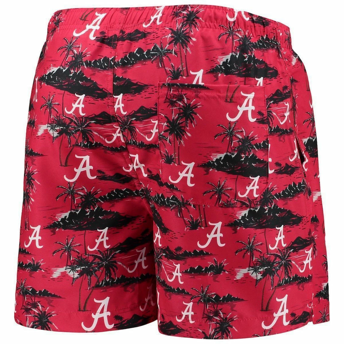 FOCO Men's Crimson Alabama Crimson Tide Island Palm Swim Trunks 6 FOCO Men's Crimson Alabama Crimson Tide Island Palm Swim Trunks - Image 4