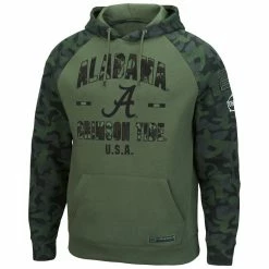 Colosseum Men's Olive/Camo Alabama Crimson Tide OHT Military Appreciation Raglan Pullover Hoodie 8 Colosseum Men's Olive/Camo Alabama Crimson Tide OHT Military Appreciation Raglan Pullover Hoodie -Nike Sales Store DSCO1136750859 2068 ALT2