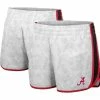 Colosseum Women's White/Black Alabama Crimson Tide The Plastics Geo Print Shorts -Nike Sales Store DSCO1136758625 3550