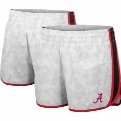 Colosseum Women's White/Black Alabama Crimson Tide The Plastics Geo Print Shorts