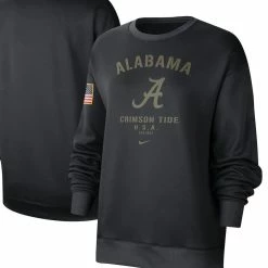 Nike Women's Black Alabama Crimson Tide Military Appreciation Therma Performance All-Time Pullover Sweatshirt 7 Nike Women's Black Alabama Crimson Tide Military Appreciation Therma Performance All-Time Pullover Sweatshirt -Nike Sales Store DSCO1136758751 1007 ALT1