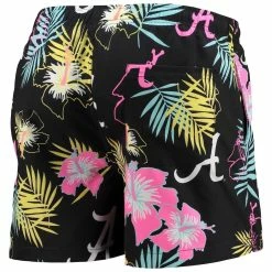 FOCO Men's Black Alabama Crimson Tide Neon Floral Swim Trunks -Nike Sales Store DSCO1136761556 1007 ALT3