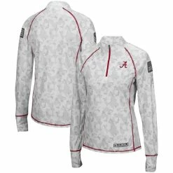 Colosseum Women's White Alabama Crimson Tide OHT Military Appreciation Officer Arctic Camo 1/4-Zip Jacket 7 Colosseum Women's White Alabama Crimson Tide OHT Military Appreciation Officer Arctic Camo 1/4-Zip Jacket -Nike Sales Store DSCO1136762824 3550 ALT1