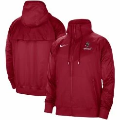 Nike Men's Crimson Alabama Crimson Tide Windrunner Raglan Full-Zip Jacket -Nike Sales Store DSCO1136763355 2840 ALT1