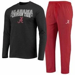 Concepts Sport Men's Crimson/Heathered Charcoal Alabama Crimson Tide Meter Long Sleeve T-Shirt & Pants Sleep Set -Nike Sales Store DSCO1136763917 2840 ALT1