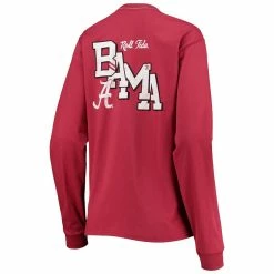 League Collegiate Wear Women's Crimson Alabama Crimson Tide Pocket Oversized Long Sleeve T-Shirt -Nike Sales Store DSCO1136765216 2840 ALT3