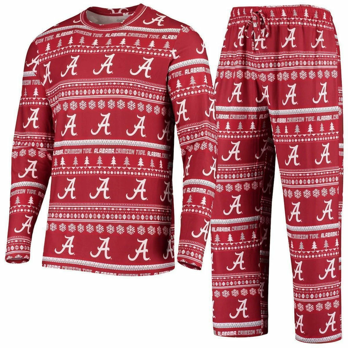 Concepts Sport Men's Crimson Alabama Crimson Tide Ugly Sweater Knit Long Sleeve Top And Pant Set 3 Concepts Sport Men's Crimson Alabama Crimson Tide Ugly Sweater Knit Long Sleeve Top And Pant Set