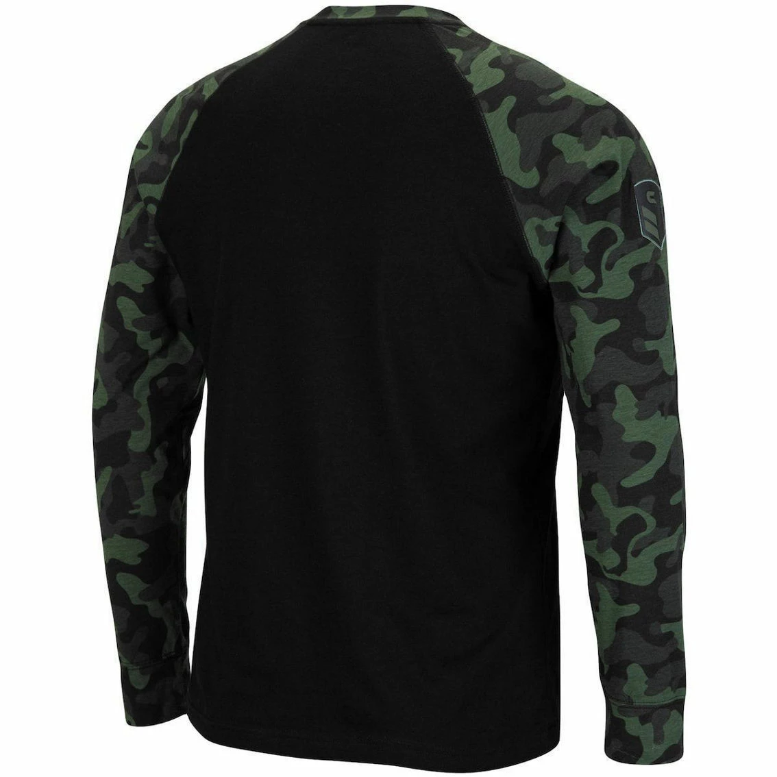 Men's Colosseum Black Alabama Crimson Tide OHT Military Appreciation Camo Raglan Long Sleeve T-Shirt 6 Men's Colosseum Black Alabama Crimson Tide OHT Military Appreciation Camo Raglan Long Sleeve T-Shirt - Image 4