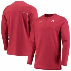 Nike Men's Crimson Alabama Crimson Tide Logo Performance Quarter-Zip Jacket