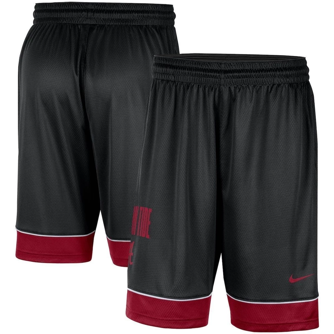 Men's Nike Black Alabama Crimson Tide Fast Break Performance Shorts 4 Men's Nike Black Alabama Crimson Tide Fast Break Performance Shorts - Image 2