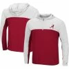 Colosseum Men's Crimson Alabama Crimson Tide Flick Quarter-Zip Hoodie Windshirt