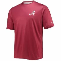 Columbia Men's Crimson Alabama Crimson Tide Terminal Tackle Omni-Shade T-Shirt -Nike Sales Store DSCO1136768596 2840 ALT2