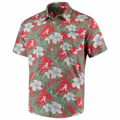 FOCO Men's Crimson Alabama Crimson Tide Floral Button-Up Shirt 8 FOCO Men's Crimson Alabama Crimson Tide Floral Button-Up Shirt -Nike Sales Store DSCO1136770197 2840 ALT2