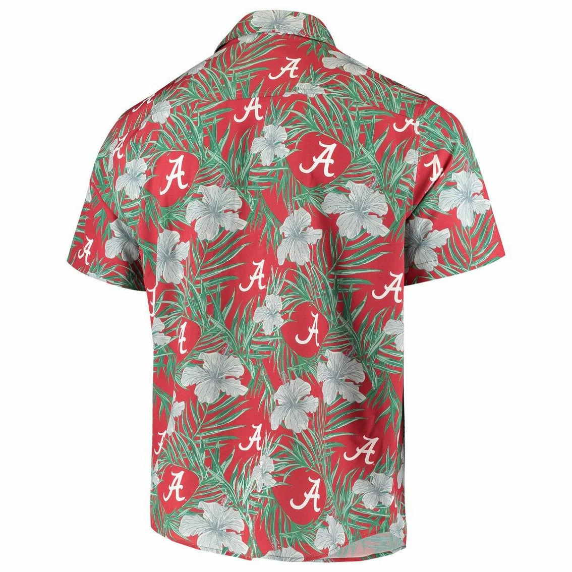 FOCO Men's Crimson Alabama Crimson Tide Floral Button-Up Shirt 6 FOCO Men's Crimson Alabama Crimson Tide Floral Button-Up Shirt - Image 4