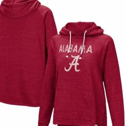 Colosseum Women's Crimson Alabama Crimson Tide Nollie Raglan Slub Pullover Hoodie -Nike Sales Store DSCO1136770367 2840 ALT1