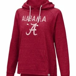 Colosseum Women's Crimson Alabama Crimson Tide Nollie Raglan Slub Pullover Hoodie -Nike Sales Store DSCO1136770367 2840 ALT2