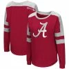 Women's Colosseum Crimson Alabama Crimson Tide Trey Dolman Long Sleeve T-Shirt -Nike Sales Store DSCO1136773730 2840