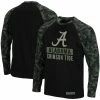 Colosseum Men's Black/Camo Alabama Crimson Tide OHT Military Appreciation Big & Tall Raglan Long Sleeve T-Shirt -Nike Sales Store DSCO1136774503 1007