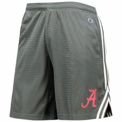 Men's Champion Gray Alabama Crimson Tide Team Lacrosse Shorts -Nike Sales Store DSCO1136778260 1927 ALT2