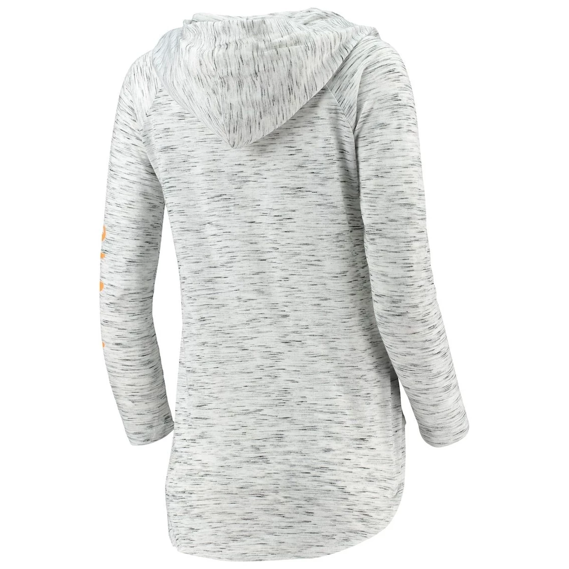 Pressbox Women's Gray Alabama Crimson Tide Space Dye Lace-Up V-Neck Long Sleeve T-Shirt 6 Pressbox Women's Gray Alabama Crimson Tide Space Dye Lace-Up V-Neck Long Sleeve T-Shirt - Image 4