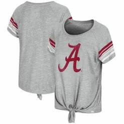 Colosseum Women's Heathered Gray Alabama Crimson Tide Boo You Knotted Raglan T-Shirt 7 Colosseum Women's Heathered Gray Alabama Crimson Tide Boo You Knotted Raglan T-Shirt -Nike Sales Store DSCO1136779062 1927 ALT1