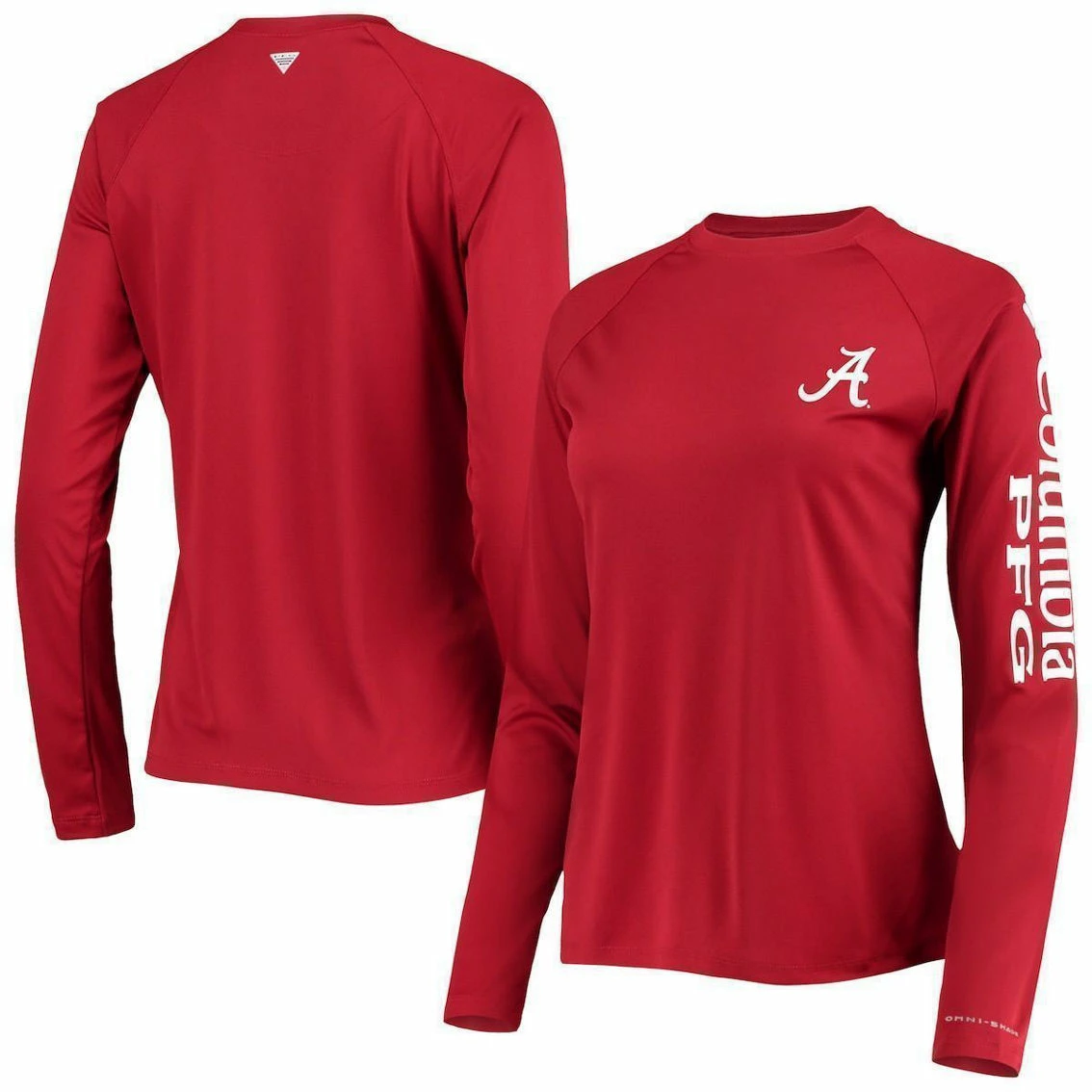 Columbia Women's Crimson Alabama Crimson Tide PFG Tidal Long Sleeve T-Shirt 3 Columbia Women's Crimson Alabama Crimson Tide PFG Tidal Long Sleeve T-Shirt