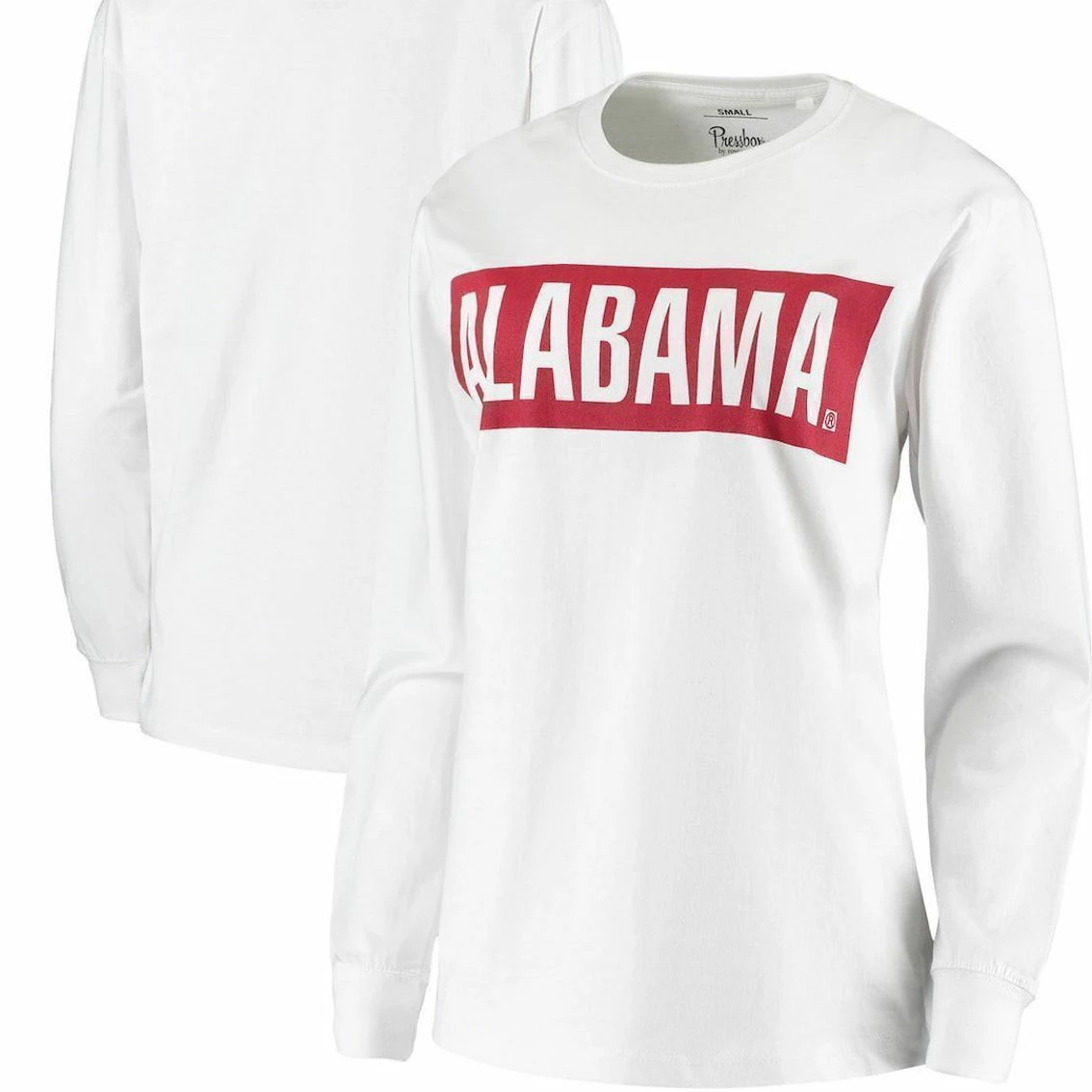 Pressbox Women's White Alabama Crimson Tide Big Block Whiteout Long Sleeve T-Shirt 4 Pressbox Women's White Alabama Crimson Tide Big Block Whiteout Long Sleeve T-Shirt - Image 2