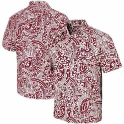 Colosseum Men's Crimson Alabama Crimson Tide Make Like A Tree Camp Button-Up Shirt