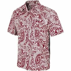 Colosseum Men's Crimson Alabama Crimson Tide Make Like A Tree Camp Button-Up Shirt -Nike Sales Store DSCO1136782257 2840 ALT2