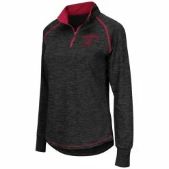 Colosseum Women's Black Alabama Crimson Tide Bikram 1/4 Zip Long Sleeve Jacket -Nike Sales Store DSCO1136784545 1007 ALT1