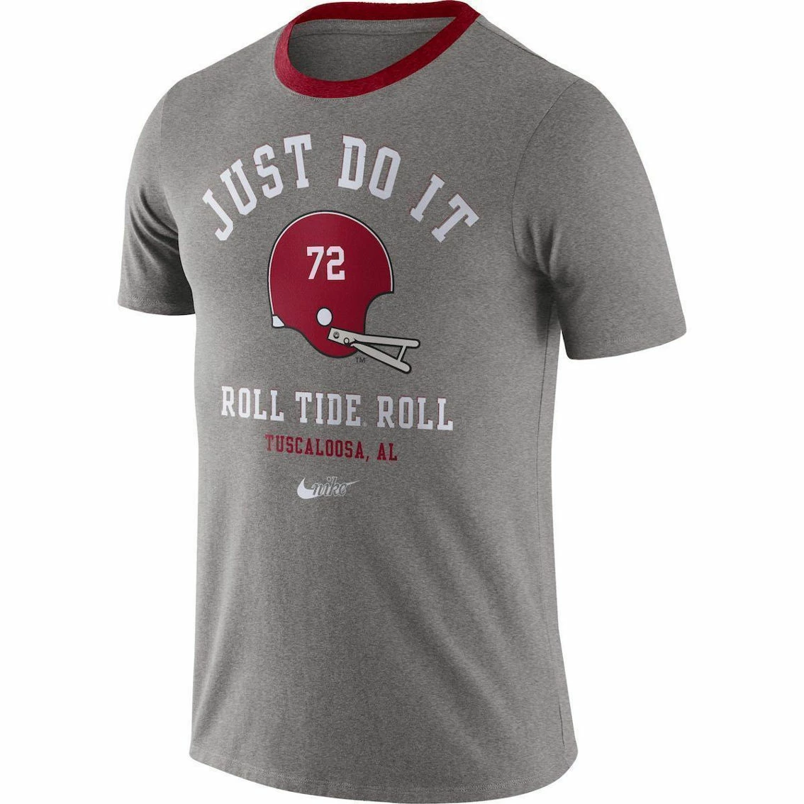 Nike Men's Heathered Gray Alabama Crimson Tide Vault Helmet Tri-Blend T-Shirt 5 Nike Men's Heathered Gray Alabama Crimson Tide Vault Helmet Tri-Blend T-Shirt - Image 3