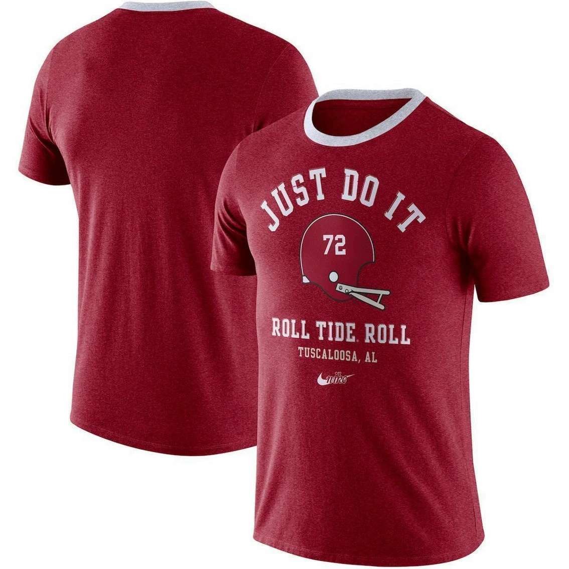Men's Nike Crimson Alabama Crimson Tide Vault Helmet Team Tri-Blend T-Shirt 3 Men's Nike Crimson Alabama Crimson Tide Vault Helmet Team Tri-Blend T-Shirt