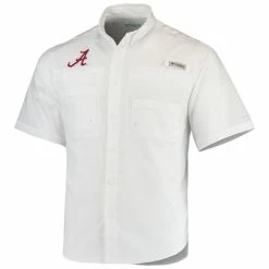 Columbia PFG Men's Columbia White Alabama Crimson Tide PFG Tamiami Shirt 8 Columbia PFG Men's Columbia White Alabama Crimson Tide PFG Tamiami Shirt -Nike Sales Store DSCO1136785909 3550 ALT2