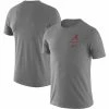 Men's Nike Heathered Gray Alabama Crimson Tide Logo Stack Legend Performance T-Shirt -Nike Sales Store DSCO1136786181 1927
