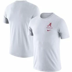 Men's Nike White Alabama Crimson Tide Logo Stack Legend Performance T-Shirt