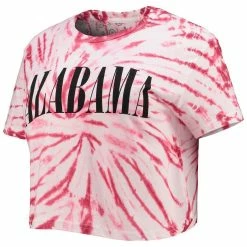 Women's Pressbox Crimson Alabama Crimson Tide Showtime Tie-Dye Crop T-Shirt -Nike Sales Store DSCO1136786577 2840 ALT2