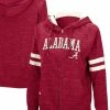 Colosseum Women's Crimson Alabama Crimson Tide Speckle Fleece Raglan Full-Zip Hoodie -Nike Sales Store DSCO1136786775 2840