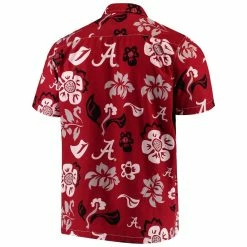 Wes & Willy Men's Crimson Alabama Crimson Tide Floral Button-Up Shirt -Nike Sales Store DSCO1136789839 2840 ALT3