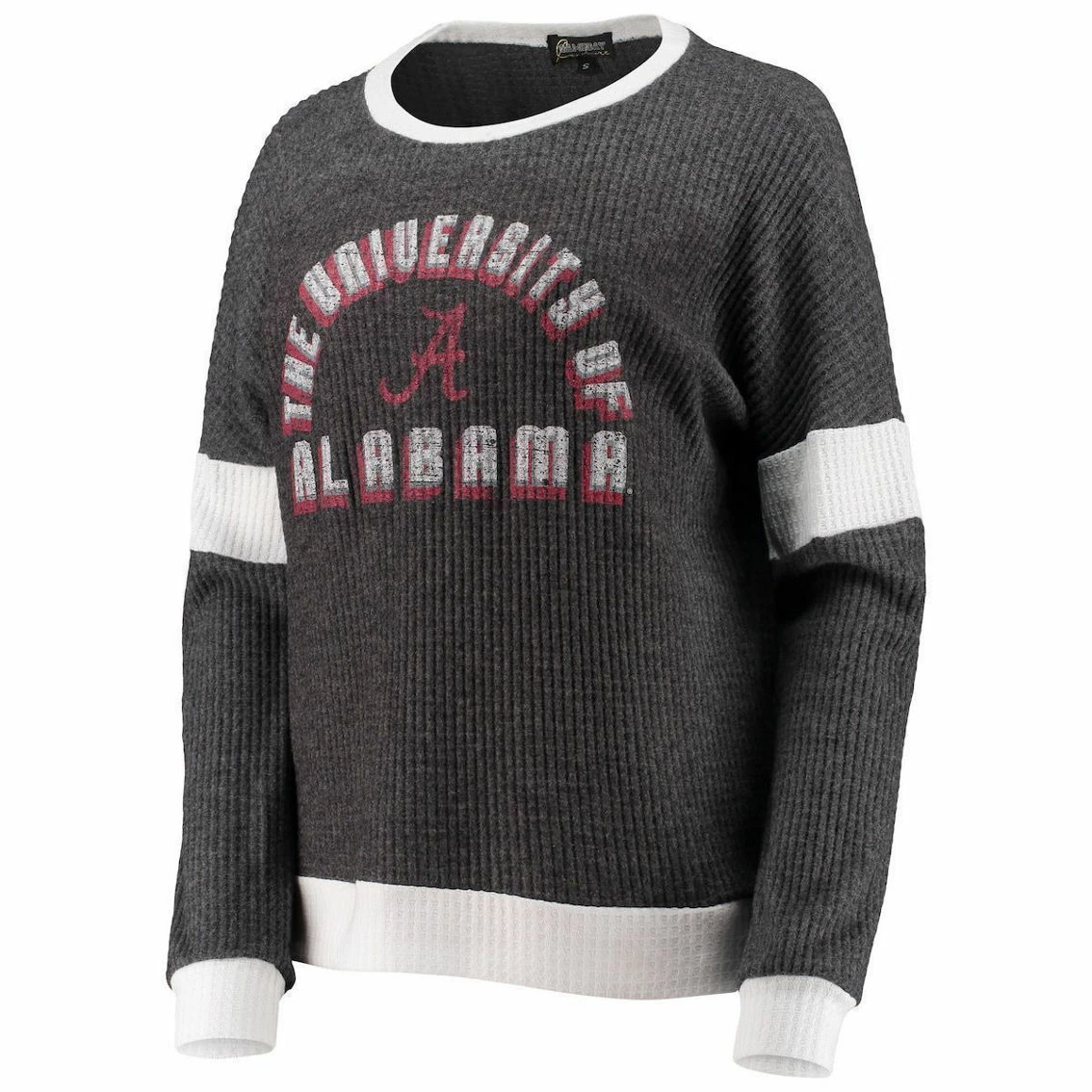 Gameday Couture Women's Gray/White Alabama Crimson Tide Worth The Hype Color-Blocked Tri-Blend Long Sleeve T-Shirt 5 Gameday Couture Women's Gray/White Alabama Crimson Tide Worth The Hype Color-Blocked Tri-Blend Long Sleeve T-Shirt - Image 3
