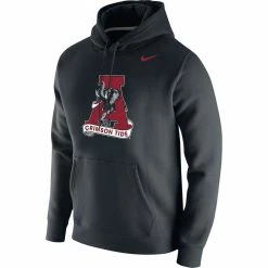 Nike Men's Black Alabama Crimson Tide Vintage School Logo Pullover Hoodie 8 Nike Men's Black Alabama Crimson Tide Vintage School Logo Pullover Hoodie -Nike Sales Store DSCO1136791121 1007 ALT2