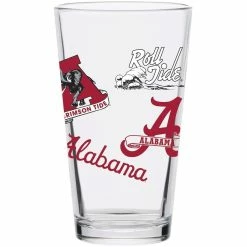 Indigo Falls Alabama Crimson Tide 16oz. Medley Vintage Pint Glass