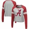 Colosseum Women's Heathered Gray/Crimson Alabama Crimson Tide Decoder Pin Raglan Long Sleeve T-Shirt 1 Colosseum Women's Heathered Gray/Crimson Alabama Crimson Tide Decoder Pin Raglan Long Sleeve T-Shirt -Nike Sales Store DSCO1136793177 1927