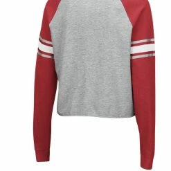Colosseum Women's Heathered Gray/Crimson Alabama Crimson Tide Decoder Pin Raglan Long Sleeve T-Shirt 9 Colosseum Women's Heathered Gray/Crimson Alabama Crimson Tide Decoder Pin Raglan Long Sleeve T-Shirt -Nike Sales Store DSCO1136793177 1927 ALT3