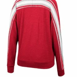Colosseum Women's Heathered Crimson Alabama Crimson Tide Team Oversized Pullover Sweatshirt -Nike Sales Store DSCO1137143874 2840 ALT3