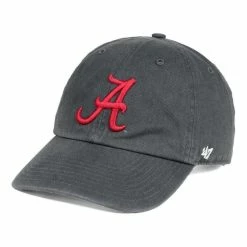 '47 Men's Charcoal Alabama Crimson Tide Clean Up Adjustable Hat