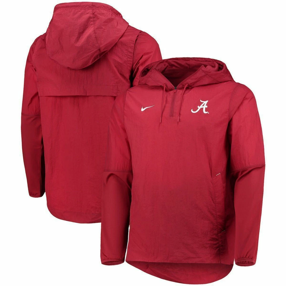 Nike Men's Crimson Alabama Crimson Tide Player Quarter-Zip Jacket 4 Nike Men's Crimson Alabama Crimson Tide Player Quarter-Zip Jacket - Image 2