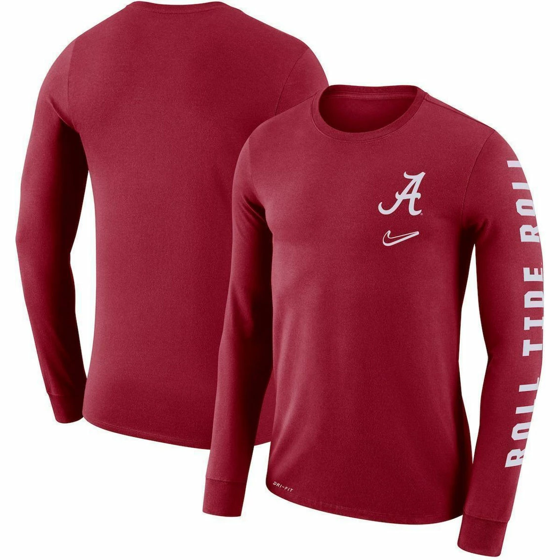 Nike Men's Crimson Alabama Crimson Tide Local Mantra Performance Long Sleeve T-Shirt 3 Nike Men's Crimson Alabama Crimson Tide Local Mantra Performance Long Sleeve T-Shirt