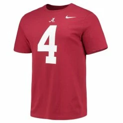 Nike Men's Jerry Jeudy Crimson Alabama Crimson Tide Alumni Name & Number T-Shirt -Nike Sales Store DSCO1137145058 2840 ALT2